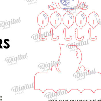 Intra απο ξύλο plywood 3mm-4mm πάχος Τρισδιάστατη θερινή κρεμάστρα για πετσέτες με λέιζερ Δίασταση 30x20 cm INTRAFABR-121906153 - Image 2