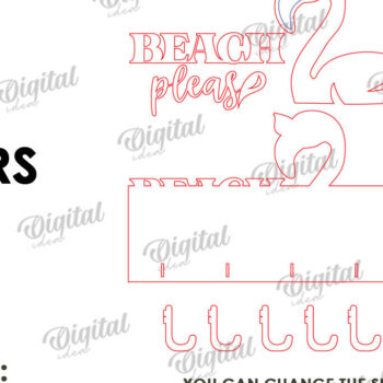 Intra απο ξύλο plywood 3mm-4mm πάχος Κόψιμο με λέιζερ σε δέσμη 3D καλοκαιρινών πετσετών Δίασταση 30x20 cm INTRAFABR-122130087 - Image 17