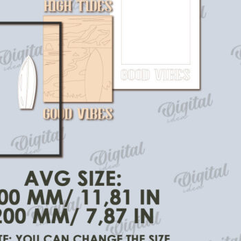 Intra απο ξύλο plywood 3mm-4mm πάχος Τρισδιάστατη καλοκαιρινής τέχνης τοίχων Δίασταση 40x40 cm INTRAFABR-123362560 - Image 2