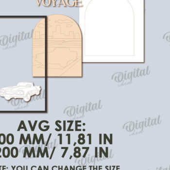 Intra απο ξύλο plywood 3mm-4mm πάχος Τρισδιάστατη καλοκαιρινής τέχνης τοίχων Δίασταση 40x40 cm INTRAFABR-123362637 - Image 2