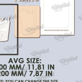 Intra απο ξύλο plywood 3mm-4mm πάχος Τρισδιάστατη καλοκαιρινής τέχνης τοίχων Δίασταση 40x40 cm INTRAFABR-123362720 - Image 2