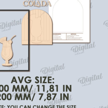 Intra απο ξύλο plywood 3mm-4mm πάχος Τρισδιάστατη καλοκαιρινής τέχνης τοίχων Δίασταση 40x40 cm INTRAFABR-123362780 - Image 2