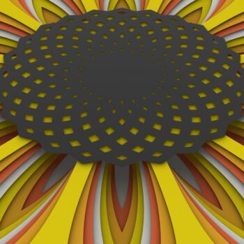 Intra απο ξύλο plywood 3mm-4mm πάχος 3D Sunflower Mandala , Sunflower 3D Δίασταση 30x30 cm INTRAFABR-29290111 - Image 5