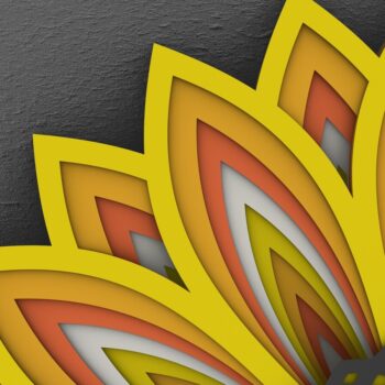 Intra απο ξύλο plywood 3mm-4mm πάχος 3D Sunflower Mandala , Sunflower 3D Δίασταση 30x30 cm INTRAFABR-29290111 - Image 7