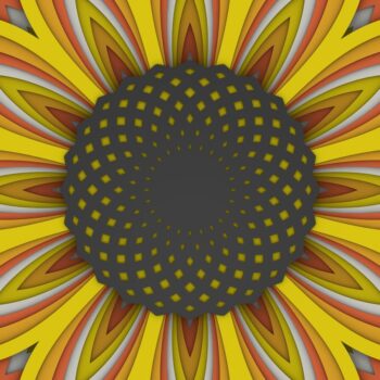 Intra απο ξύλο plywood 3mm-4mm πάχος 3D Sunflower Mandala , Sunflower 3D Δίασταση 30x30 cm INTRAFABR-29290111 - Image 8