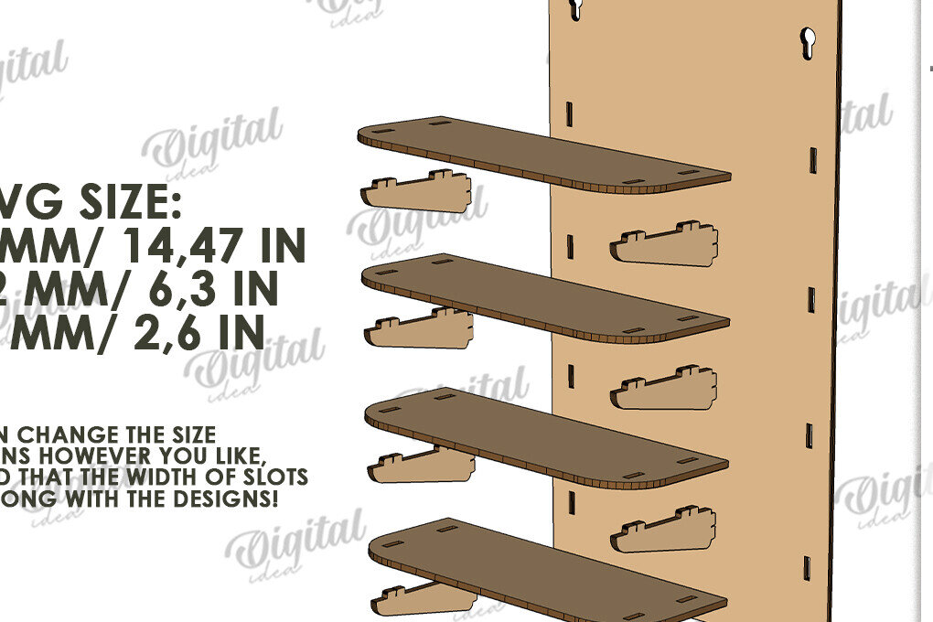 Intra απο ξύλο plywood 3mm-4mm πάχος για τρισδιάστατα γυαλιά ηλίου Sheves Δίασταση 30x20 cm INTRAFABR-121517278 - Image 3