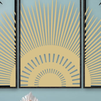 Intra απο ξύλο plywood 3mm-4mm πάχος 3D Sunshine Wall Decor Δίασταση 15x15 cm INTRAFABR-24883444 - Image 1