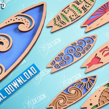 Intra απο ξύλο plywood 3mm-4mm πάχος σχεδίασης 3D Surf Cut  | CNC Δίασταση 30x20 cm INTRAFABR-99667490 - Image 1