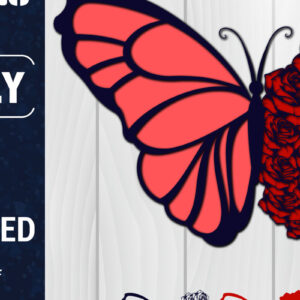 Intra απο ξύλο plywood 3mm-4mm πάχος Χαρτί 3D Butterfly Multilayered Δίασταση 1200x1200 cm INTRAFABR-88341393