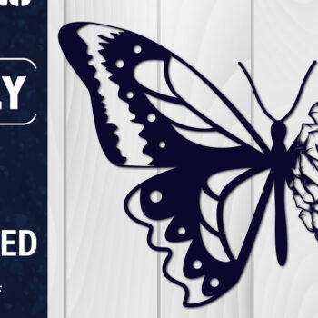 Intra απο ξύλο plywood 3mm-4mm πάχος Χαρτί 3D Butterfly Multilayered Δίασταση 1500x1500 cm INTRAFABR-88861553 - Image 1