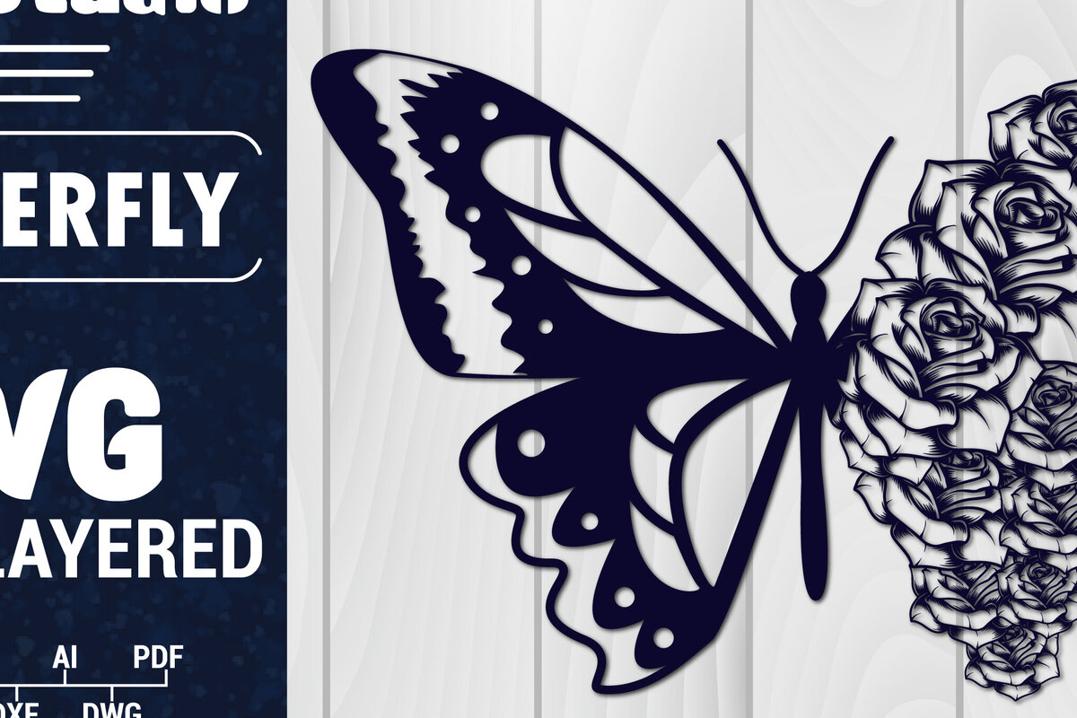 Intra απο ξύλο plywood 3mm-4mm πάχος Χαρτί 3D Butterfly Multilayered Δίασταση 1500x1500 cm INTRAFABR-88861553