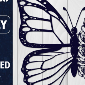 Intra απο ξύλο plywood 3mm-4mm πάχος Χαρτί 3D Butterfly Multilayered Δίασταση 1500x1500 cm INTRAFABR-88861559