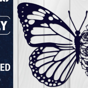 Intra απο ξύλο plywood 3mm-4mm πάχος Χαρτί 3D Butterfly Multilayered Δίασταση 1500x1500 cm INTRAFABR-88861563