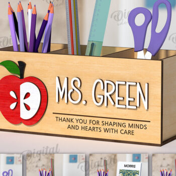 Intra απο ξύλο plywood 3mm-4mm πάχος 3D μολυβιών δασκάλου Δίασταση 30x20 cm INTRAFABR-120363085 - Image 1