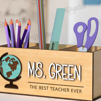 Intra απο ξύλο plywood 3mm-4mm πάχος 3D μολυβιών δασκάλου Δίασταση 30x20 cm INTRAFABR-120363085 - Image 3