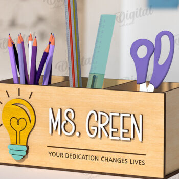 Intra απο ξύλο plywood 3mm-4mm πάχος 3D μολυβιών δασκάλου Δίασταση 30x20 cm INTRAFABR-120363085 - Image 4