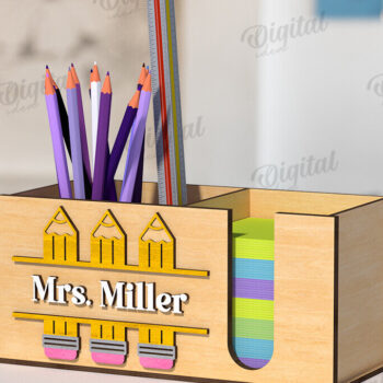 Intra απο ξύλο plywood 3mm-4mm πάχος 3D μολυβιών δασκάλου Δίασταση 30x20 cm INTRAFABR-120363085 - Image 5