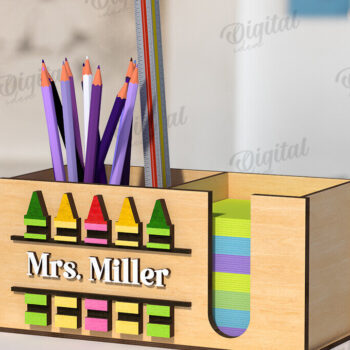 Intra απο ξύλο plywood 3mm-4mm πάχος 3D μολυβιών δασκάλου Δίασταση 30x20 cm INTRAFABR-120363085 - Image 7