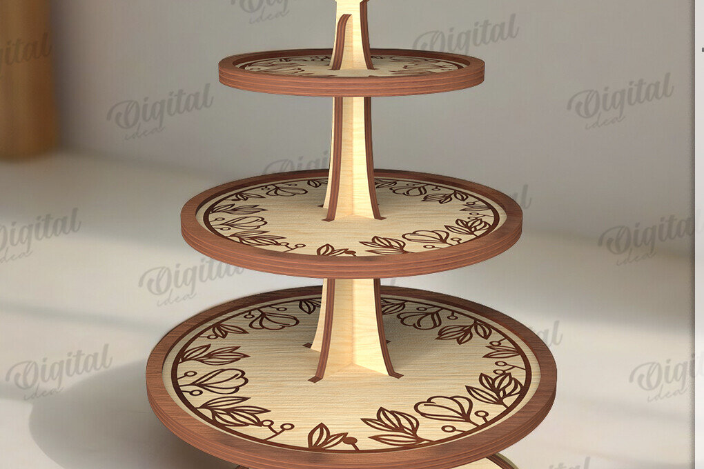 Intra απο ξύλο plywood 3mm-4mm πάχος με βάση 3D σε επίπεδα Δίασταση 30x20 cm INTRAFABR-120493021