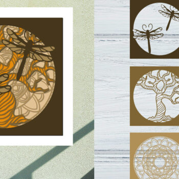 Intra απο ξύλο plywood 3mm-4mm πάχος 3D Tree of Life Mandala Layered Tree Δίασταση 30x30 cm INTRAFABR-57560841 - Image 2
