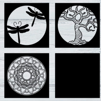 Intra απο ξύλο plywood 3mm-4mm πάχος 3D Tree of Life Mandala Layered Tree Δίασταση 30x30 cm INTRAFABR-57560841 - Image 3