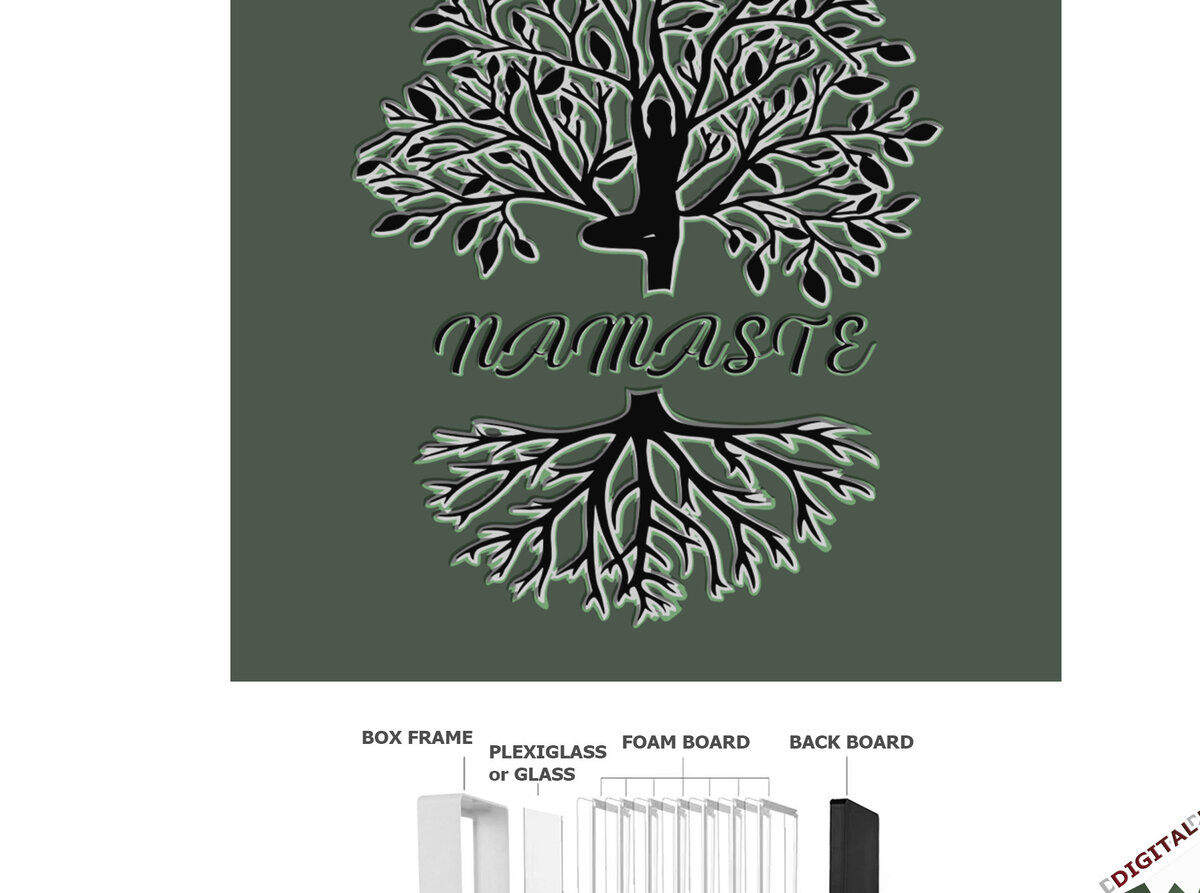 Intra απο ξύλο plywood 3mm-4mm πάχος Πρότυπο 3D Tree of Life Shadowbox Δίασταση 6x6 cm INTRAFABR-9643152 - Image 9