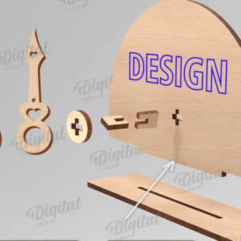 Intra απο ξύλο plywood 3mm-4mm πάχος Τρισδιάστατη Valentine Love Meter Δίασταση 15x15 cm INTRAFABR-113260670 - Image 2