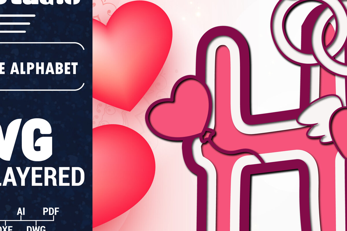 Intra απο ξύλο plywood 3mm-4mm πάχος Τρισδιάστατη κοπή χαρτιού με αλφάβητο του Αγίου Βαλεντίνου Δίασταση 1500x1500 cm INTRAFABR-90562416