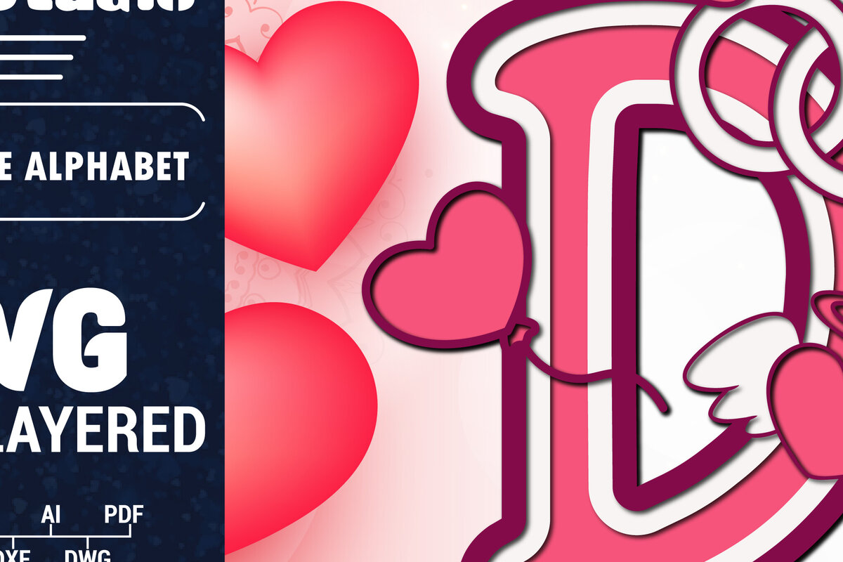 Intra απο ξύλο plywood 3mm-4mm πάχος Τρισδιάστατη κοπή χαρτιού με αλφάβητο του Αγίου Βαλεντίνου Δίασταση 1500x1500 cm INTRAFABR-90562365