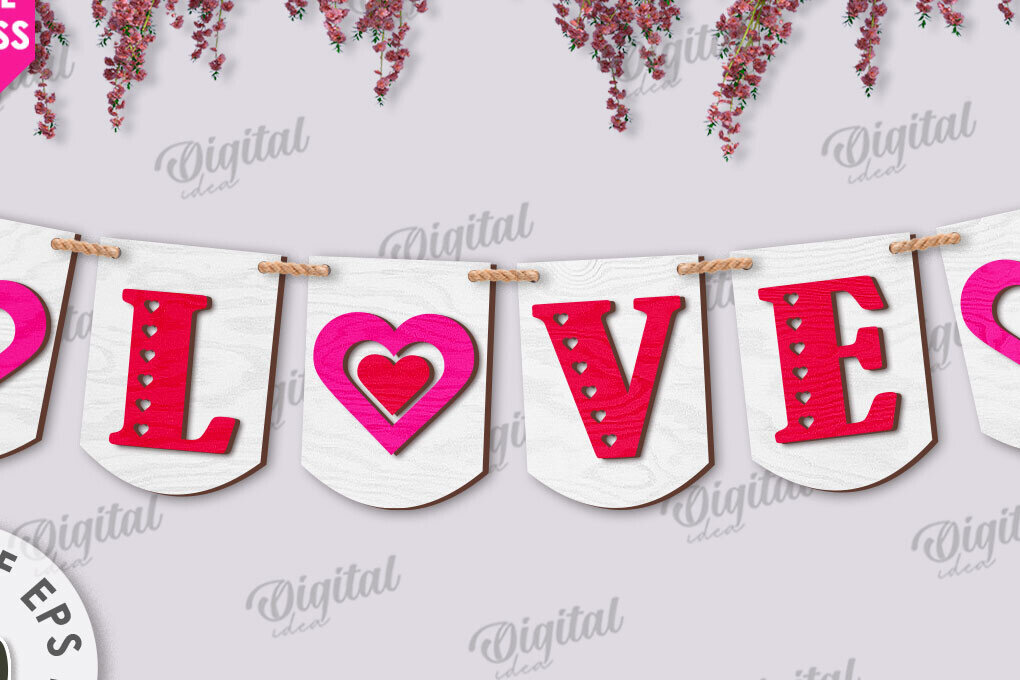 Intra απο ξύλο plywood 3mm-4mm πάχος Τρισδιάστατη πανό για την ημέρα του Αγίου Βαλεντίνου Δίασταση 15x15 cm INTRAFABR-113580551