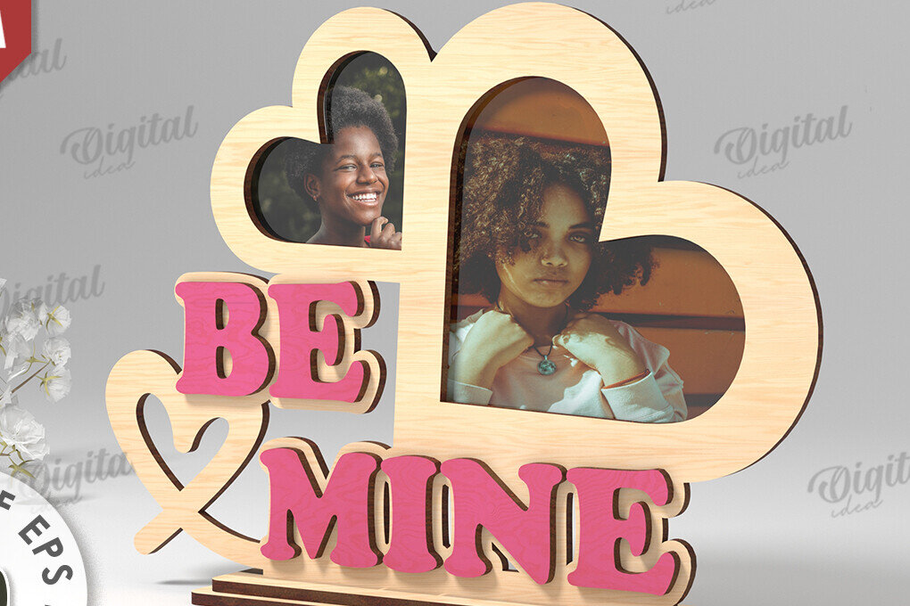 Intra απο ξύλο plywood 3mm-4mm πάχος Τρισδιάστατη κορνίζα Αγίου Βαλεντίνου με Δίασταση 20x30 cm INTRAFABR-113928313