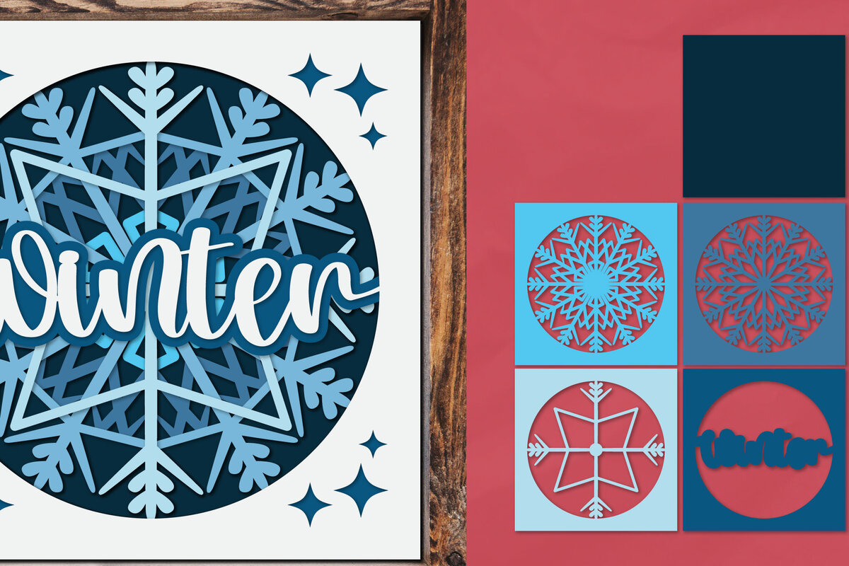 Intra απο ξύλο plywood 3mm-4mm πάχος Τρισδιάστατο Χειμερινό Χαρτόπανο Δίασταση 30x20 cm INTRAFABR-86075398