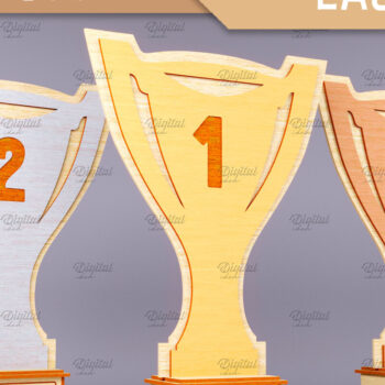 Intra απο ξύλο plywood 3mm-4mm πάχος 3D Wood Trophy . Βραβείο Δίασταση 30x20 cm INTRAFABR-83372050 - Image 1