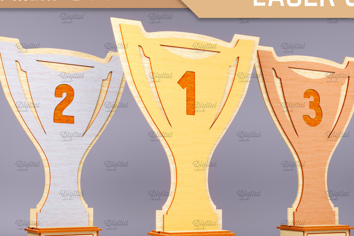 Intra απο ξύλο plywood 3mm-4mm πάχος 3D Wood Trophy . Βραβείο Δίασταση 30x20 cm INTRAFABR-83372050