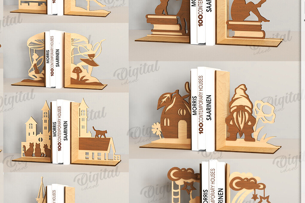 Intra απο ξύλο plywood 3mm-4mm πάχος Δέσμη κοπής με λέιζερ 3D ξύλινα βιβλιοθήκες Δίασταση 30x20 cm INTRAFABR-121119233