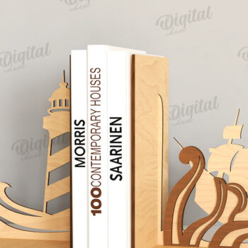 Intra απο ξύλο plywood 3mm-4mm πάχος Δέσμη κοπής με λέιζερ 3D ξύλινα βιβλιοθήκες Δίασταση 30x20 cm INTRAFABR-121119233 - Image 12