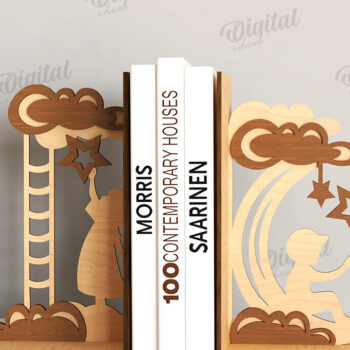 Intra απο ξύλο plywood 3mm-4mm πάχος Δέσμη κοπής με λέιζερ 3D ξύλινα βιβλιοθήκες Δίασταση 30x20 cm INTRAFABR-121119233 - Image 13