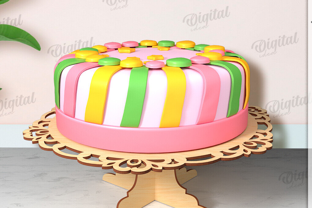 Intra απο ξύλο plywood 3mm-4mm πάχος 3D ξύλινη βάση για κέικ Δίασταση 30x20 cm INTRAFABR-122600505