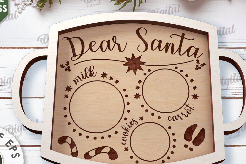 Intra απο ξύλο plywood 3mm-4mm πάχος Τρισδιάστατος ξύλινος χριστουγεννιάτικος δίσκος με λέιζερ Δίασταση 15x15 cm INTRAFABR-110313478