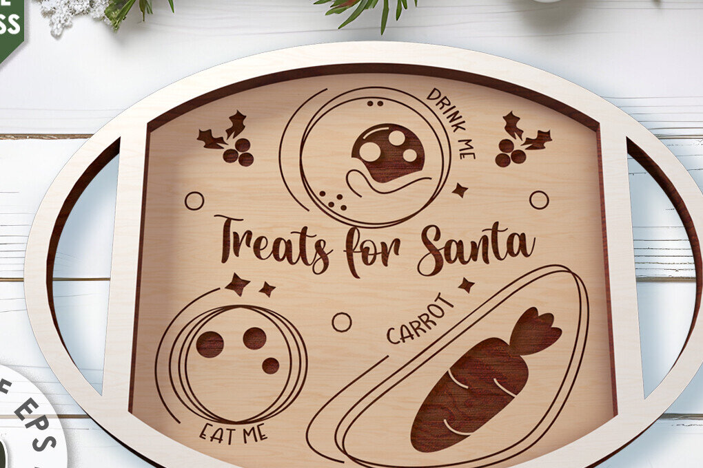 Intra απο ξύλο plywood 3mm-4mm πάχος Τρισδιάστατος ξύλινος χριστουγεννιάτικος δίσκος με λέιζερ Δίασταση 15x15 cm INTRAFABR-110313230