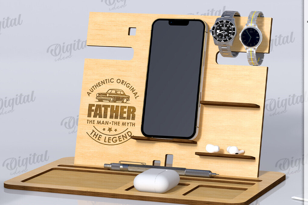 Intra απο ξύλο plywood 3mm-4mm πάχος 3D ξύλινων οργανωτών γραφείου Δίασταση 30x20 cm INTRAFABR-119487908 - Image 7