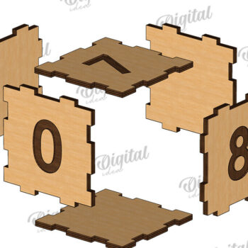 Intra απο ξύλο plywood 3mm-4mm πάχος Τρισδιάστατο ξύλινο επιτραπέζιο ημερολόγιο με λέιζερ Δίασταση 30x20 cm INTRAFABR-121591233 - Image 4