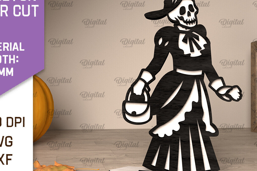 Intra απο ξύλο plywood 3mm-4mm πάχος 3D ξύλινος αποκριάτικος σκελετός κοπής με λέιζερ Δίασταση 15x15 cm INTRAFABR-106866842