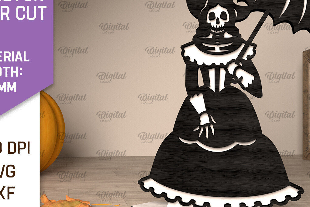 Intra απο ξύλο plywood 3mm-4mm πάχος 3D ξύλινος αποκριάτικος σκελετός κοπής με λέιζερ Δίασταση 15x15 cm INTRAFABR-106866895