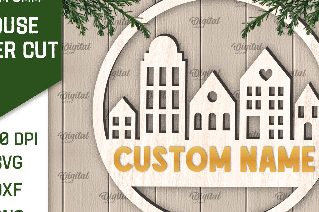 Intra απο ξύλο plywood 3mm-4mm πάχος 3D ξύλινου σπιτιού Δίασταση 6x6 cm INTRAFABR-107559903