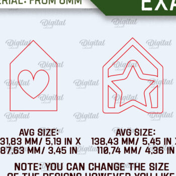 Intra απο ξύλο plywood 3mm-4mm πάχος 3D ξύλινου σπιτιού Δίασταση 6x6 cm INTRAFABR-107559903 - Image 2