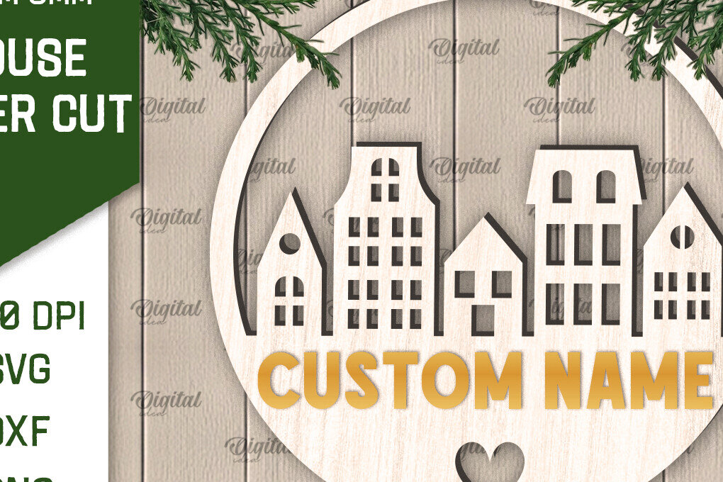 Intra απο ξύλο plywood 3mm-4mm πάχος 3D ξύλινου σπιτιού Δίασταση 6x6 cm INTRAFABR-107559873