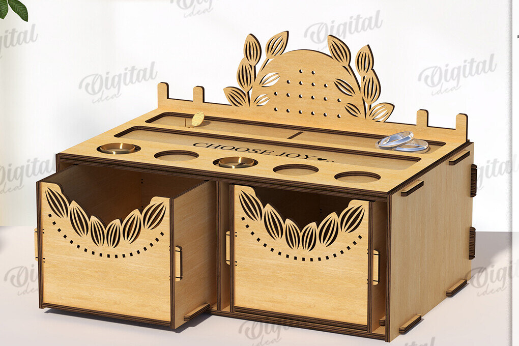 Intra απο ξύλο plywood 3mm-4mm πάχος Ξύλινο κουτί κοσμημάτων 3D Δίασταση 30x20 cm INTRAFABR-119264598