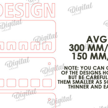 Intra απο ξύλο plywood 3mm-4mm πάχος Τρισδιάστατη Ξύλινη θήκη για κλειδί Δίασταση 30x20 cm INTRAFABR-113846628 - Image 3