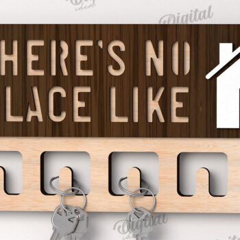 Intra απο ξύλο plywood 3mm-4mm πάχος Τρισδιάστατη Ξύλινη θήκη για κλειδί Δίασταση 30x20 cm INTRAFABR-113846324 - Image 1